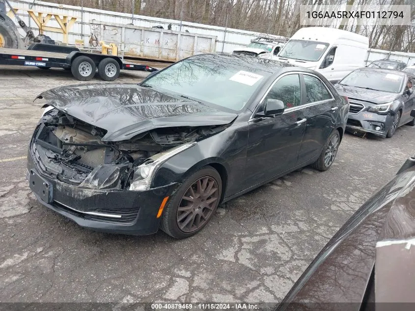 2015 Cadillac Ats Standard VIN: 1G6AA5RX4F0112794 Lot: 40879469