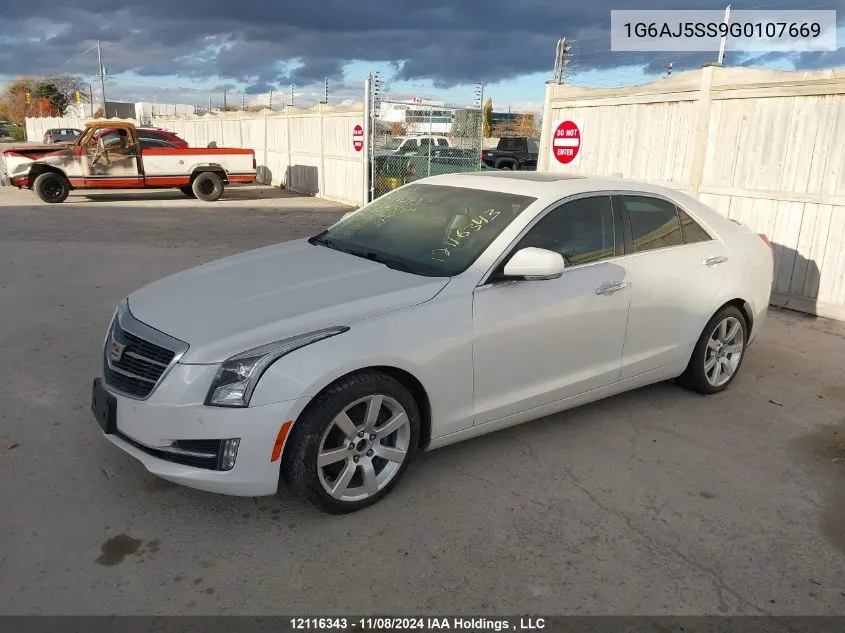 2016 Cadillac Ats Performance VIN: 1G6AJ5SS9G0107669 Lot: 12116343