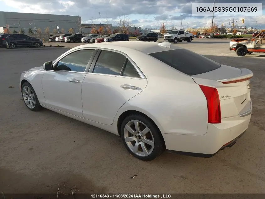 2016 Cadillac Ats Performance VIN: 1G6AJ5SS9G0107669 Lot: 12116343