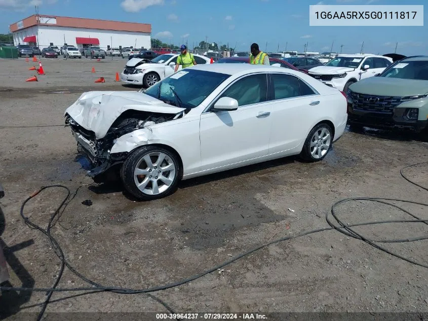 2016 Cadillac Ats Standard VIN: 1G6AA5RX5G0111817 Lot: 39964237