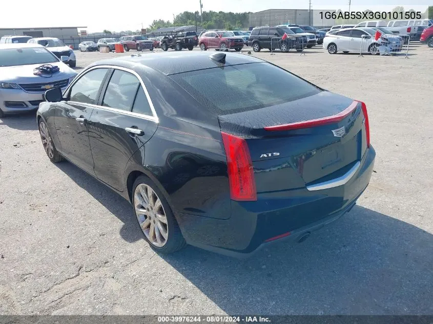 2016 Cadillac Ats Luxury Collection VIN: 1G6AB5SX3G0101505 Lot: 39976244