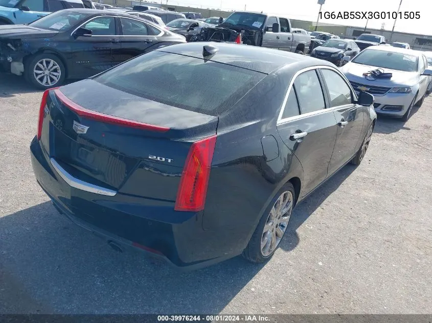 2016 Cadillac Ats Luxury Collection VIN: 1G6AB5SX3G0101505 Lot: 39976244