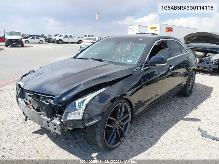 1G6AB5RX3G0114115 2016 Cadillac Ats Luxury Collection