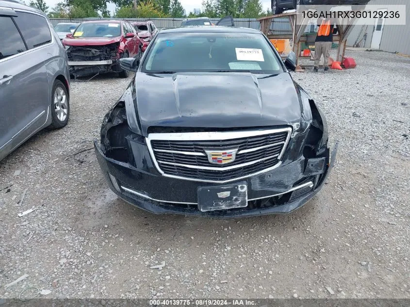 2016 Cadillac Ats Luxury Collection VIN: 1G6AH1RX3G0129236 Lot: 40139775