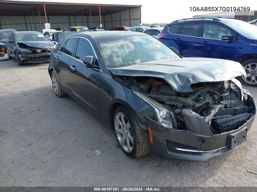 1G6AB5SX7G0194769 2016 Cadillac Ats Luxury Collection