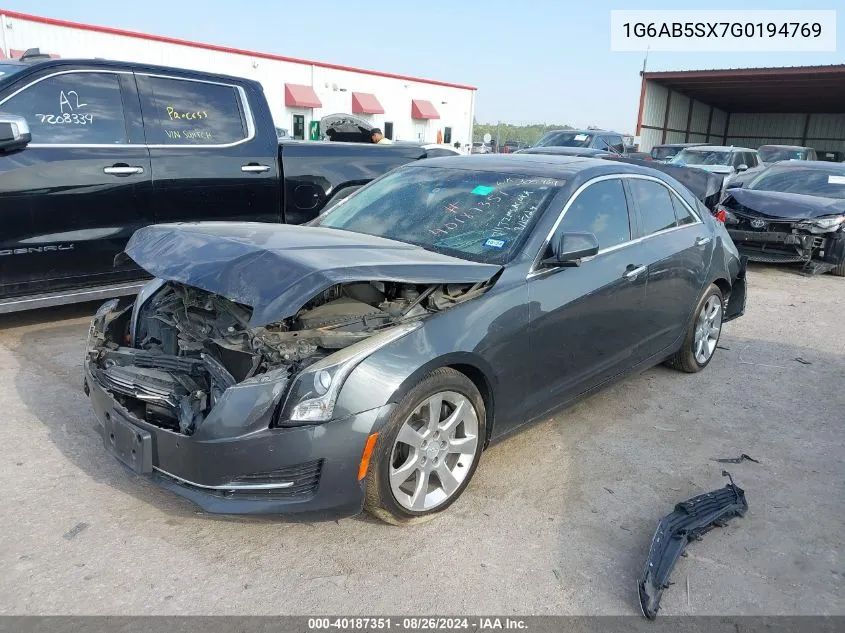 1G6AB5SX7G0194769 2016 Cadillac Ats Luxury Collection