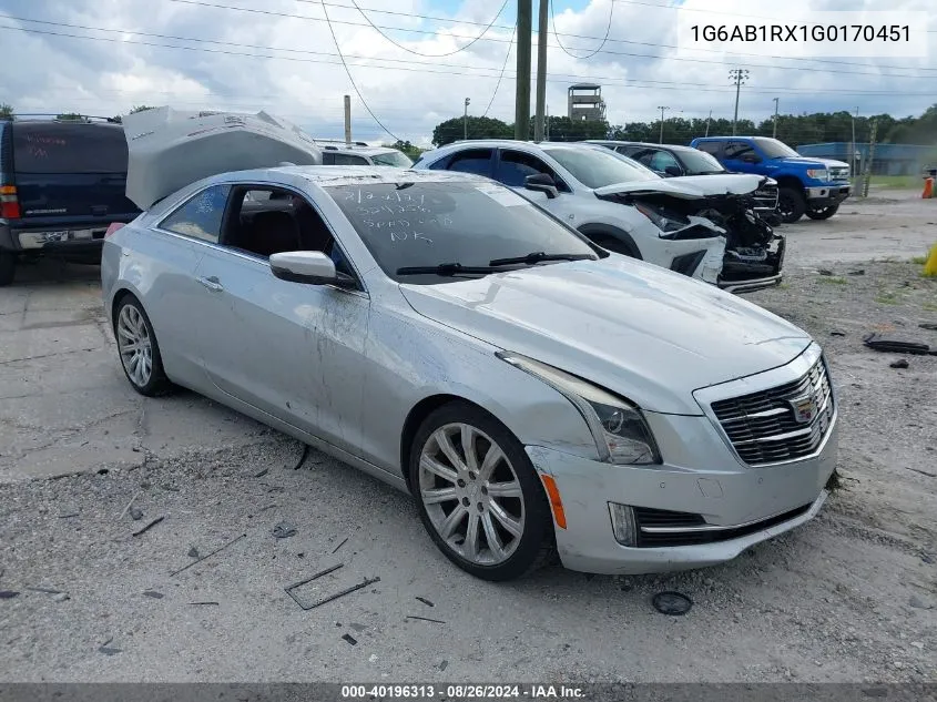 1G6AB1RX1G0170451 2016 Cadillac Ats Luxury Collection