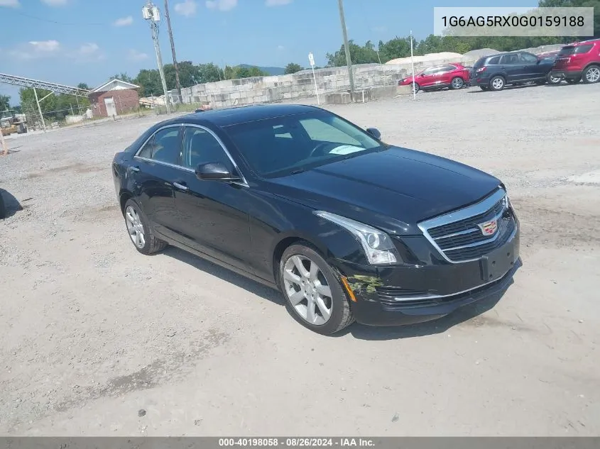 2016 Cadillac Ats Standard VIN: 1G6AG5RX0G0159188 Lot: 40198058