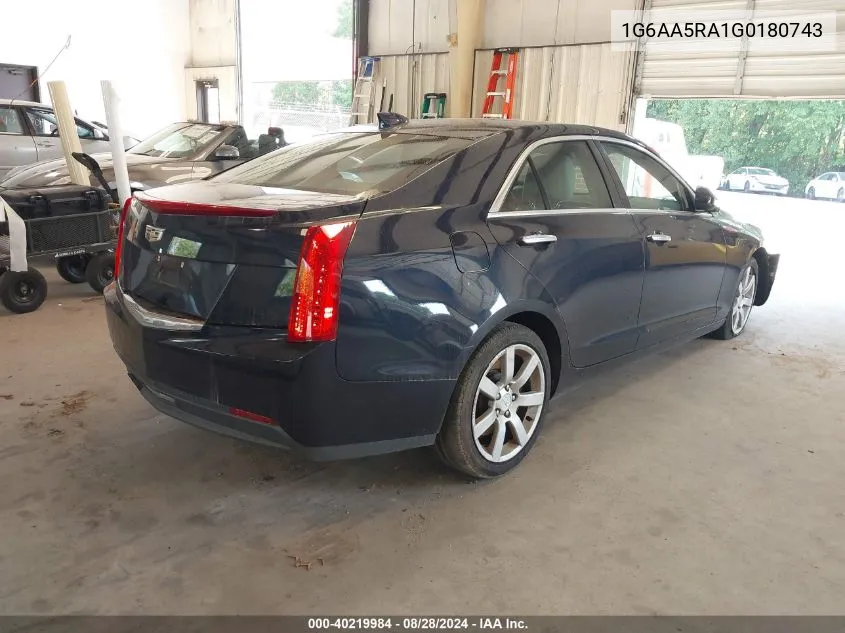 1G6AA5RA1G0180743 2016 Cadillac Ats Standard