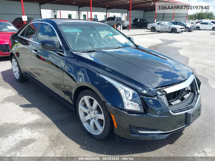 2016 Cadillac Ats Standard VIN: 1G6AA5RA7G0197840 Lot: 40238398