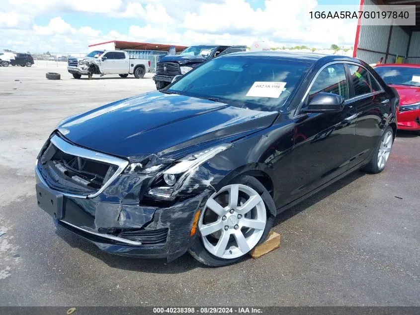 2016 Cadillac Ats Standard VIN: 1G6AA5RA7G0197840 Lot: 40238398