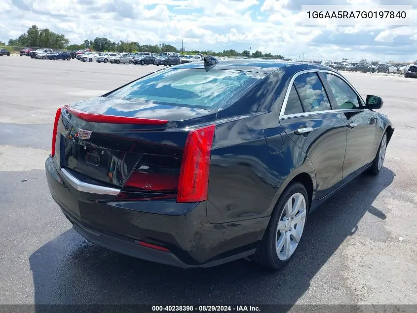 1G6AA5RA7G0197840 2016 Cadillac Ats Standard