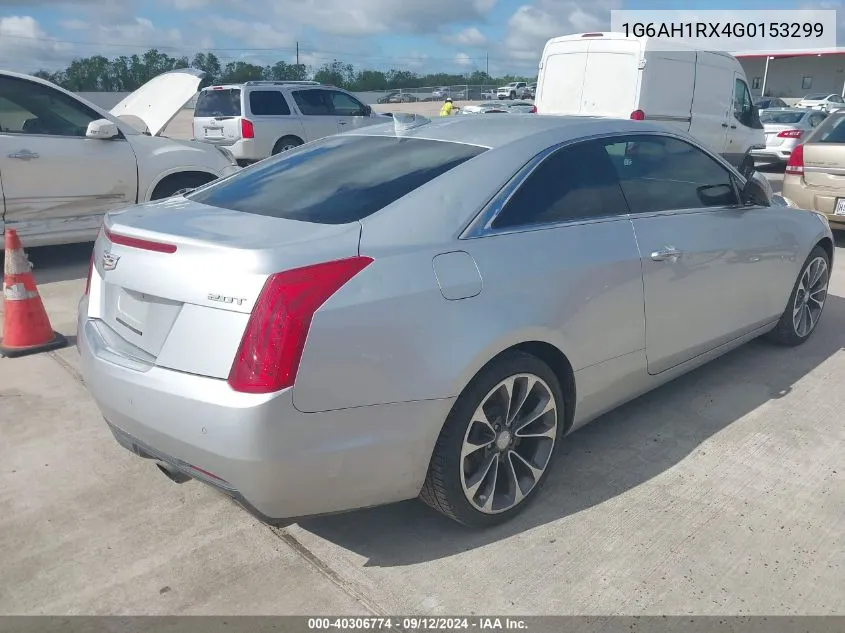 2016 Cadillac Ats Luxury Collection VIN: 1G6AH1RX4G0153299 Lot: 40306774