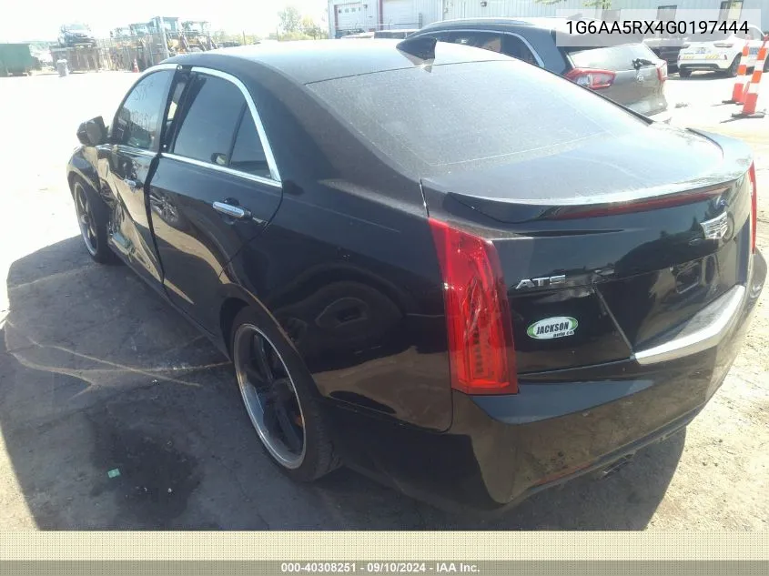 1G6AA5RX4G0197444 2016 Cadillac Ats