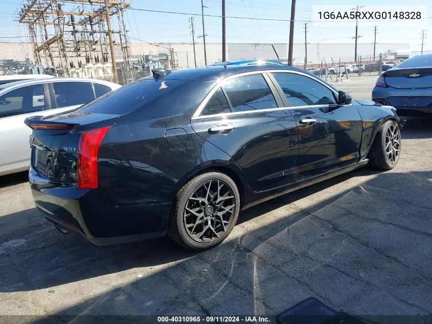 2016 Cadillac Ats VIN: 1G6AA5RXXG0148328 Lot: 40310965