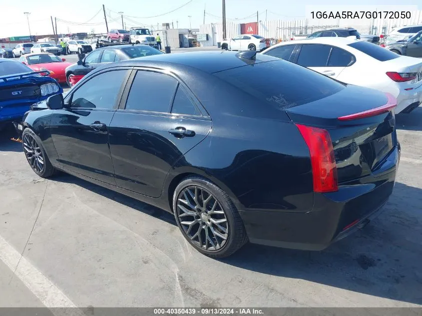 2016 Cadillac Ats Standard VIN: 1G6AA5RA7G0172050 Lot: 40350439