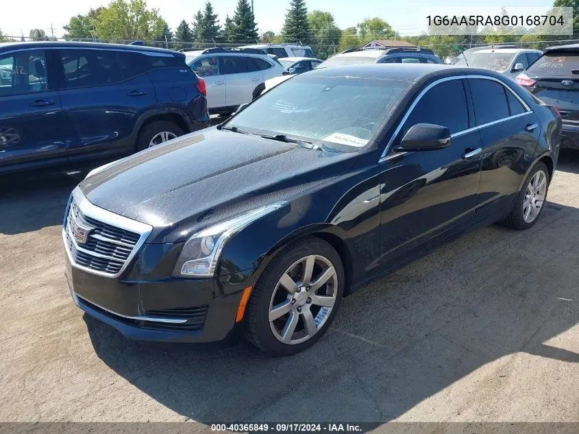 1G6AA5RA8G0168704 2016 Cadillac Ats Standard