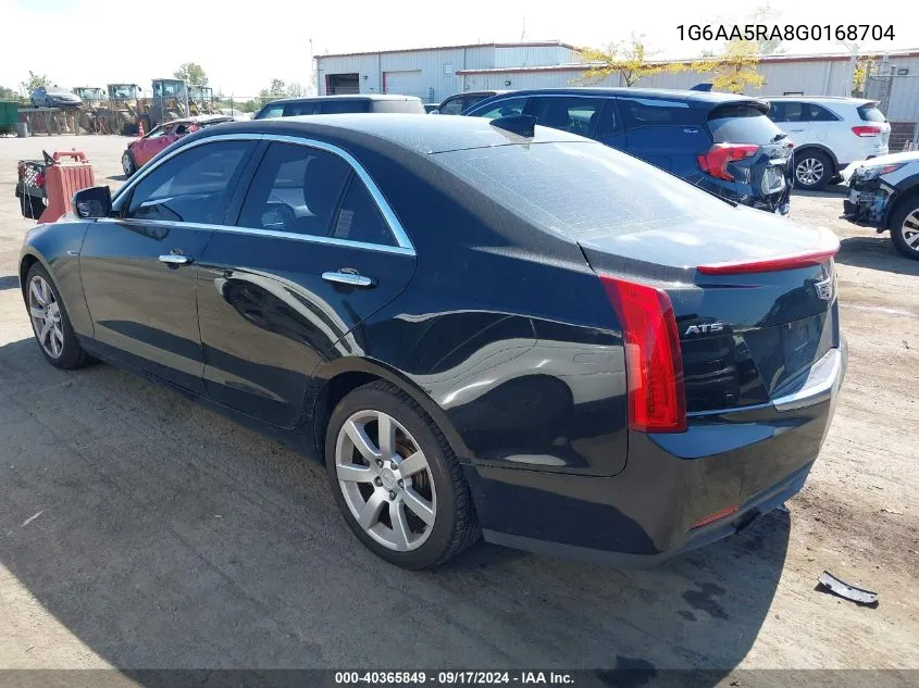 1G6AA5RA8G0168704 2016 Cadillac Ats Standard