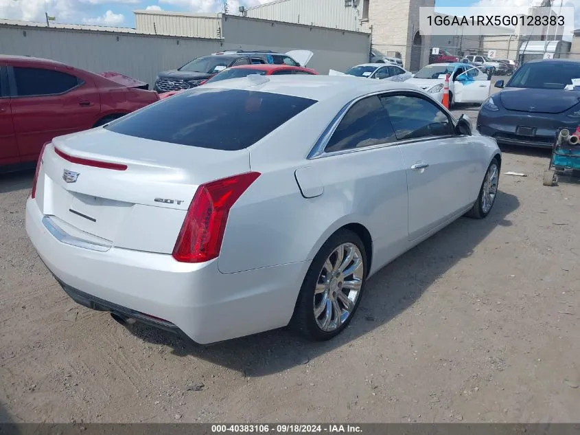 2016 Cadillac Ats Standard VIN: 1G6AA1RX5G0128383 Lot: 40383106