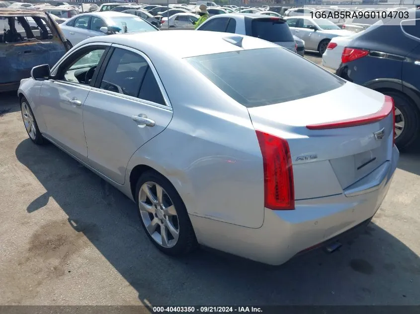 1G6AB5RA9G0104703 2016 Cadillac Ats Luxury Collection