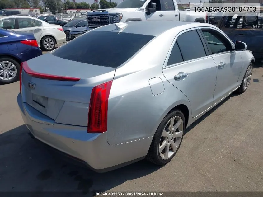 2016 Cadillac Ats Luxury Collection VIN: 1G6AB5RA9G0104703 Lot: 40403350