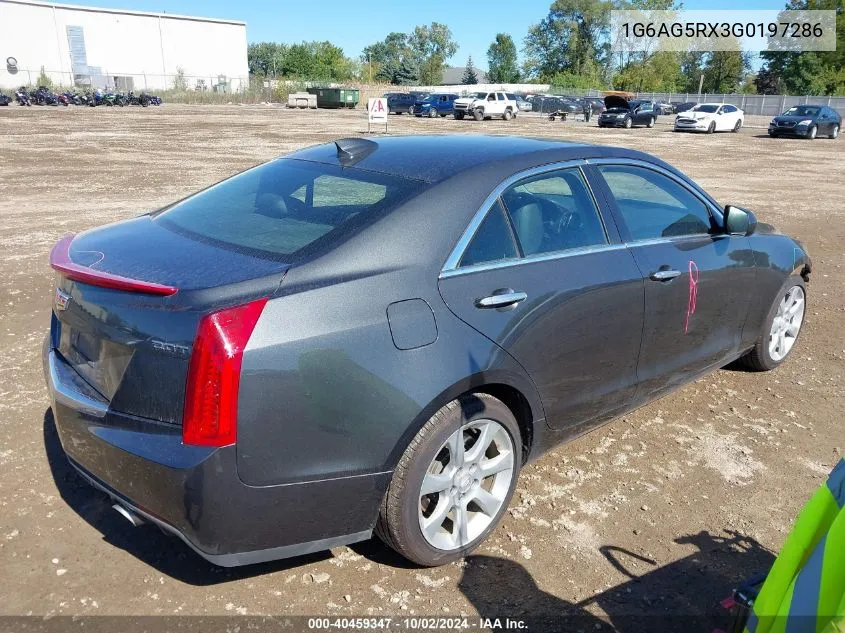 2016 Cadillac Ats Standard VIN: 1G6AG5RX3G0197286 Lot: 40459347