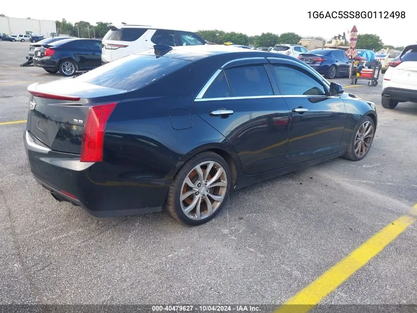 2016 Cadillac Ats Performance Collection VIN: 1G6AC5SS8G0112498 Lot: 40479627