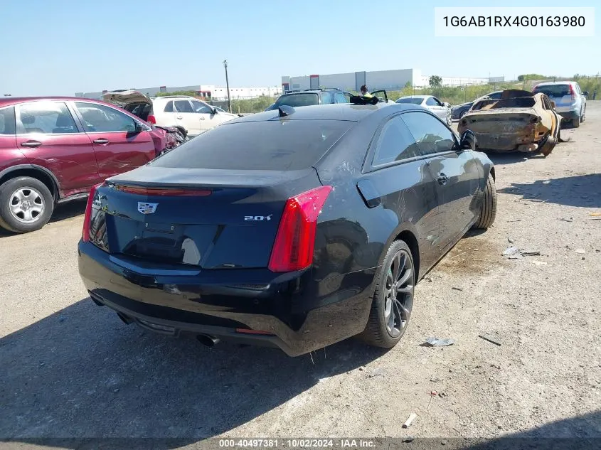 2016 Cadillac Ats Luxury Collection VIN: 1G6AB1RX4G0163980 Lot: 40497381