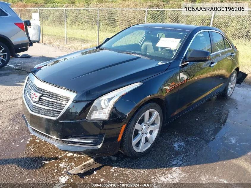 2016 Cadillac Ats Standard VIN: 1G6AA5RA0G0196206 Lot: 40557416