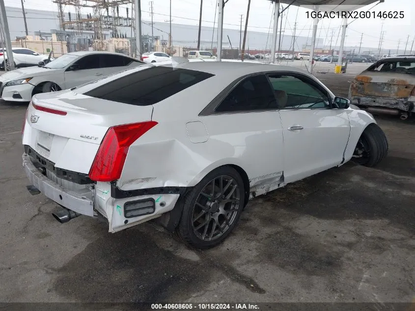 2016 Cadillac Ats Performance Collection VIN: 1G6AC1RX2G0146625 Lot: 40608605