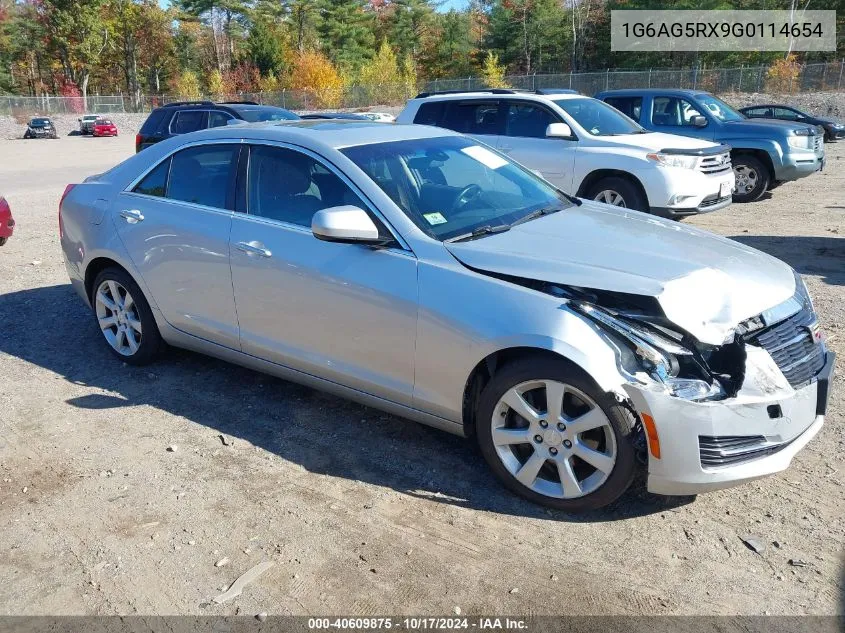 2016 Cadillac Ats Standard VIN: 1G6AG5RX9G0114654 Lot: 40609875