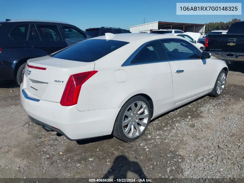 1G6AB1RX7G0148325 2016 Cadillac Ats Luxury Collection