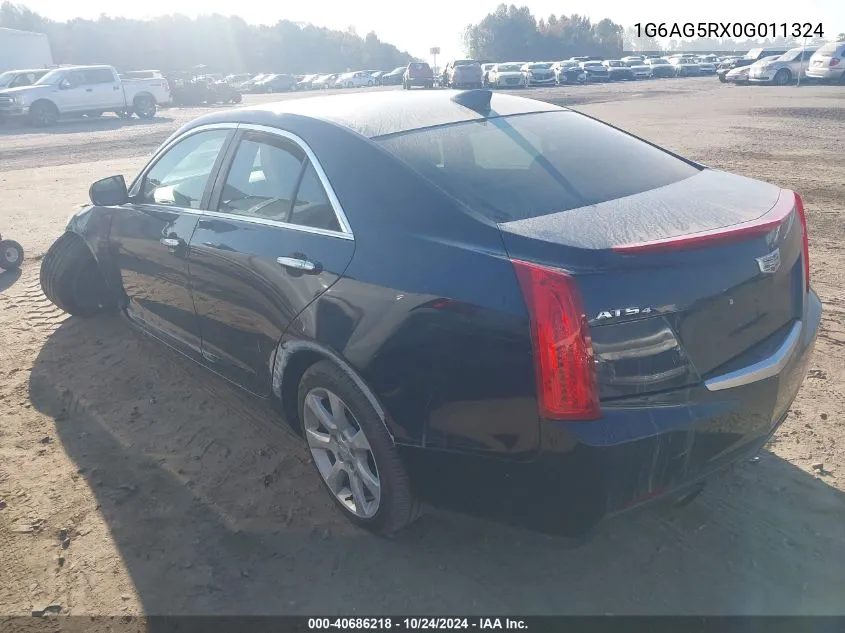 2016 Cadillac Ats Standard VIN: 1G6AG5RX0G011324 Lot: 40686218