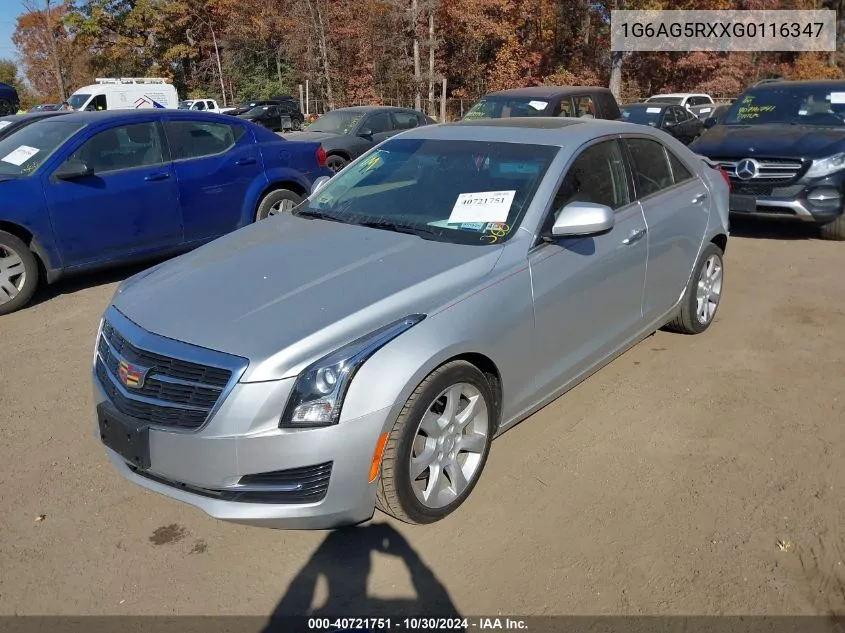 2016 Cadillac Ats Standard VIN: 1G6AG5RXXG0116347 Lot: 40721751