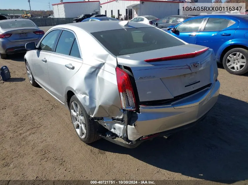 2016 Cadillac Ats Standard VIN: 1G6AG5RXXG0116347 Lot: 40721751