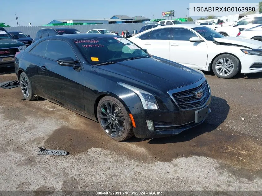 2016 Cadillac Ats Luxury Collection VIN: 1G6AB1RX4G0163980 Lot: 40727991