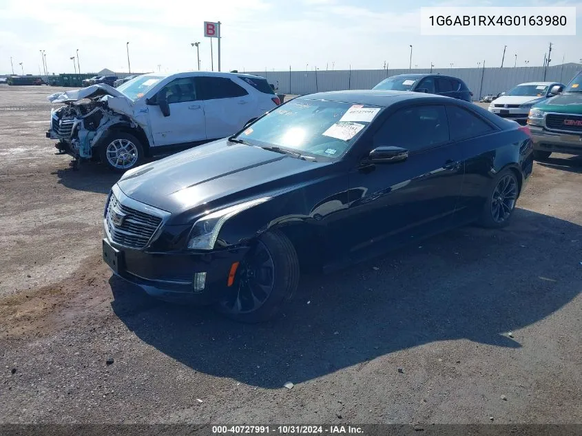 2016 Cadillac Ats Luxury Collection VIN: 1G6AB1RX4G0163980 Lot: 40727991