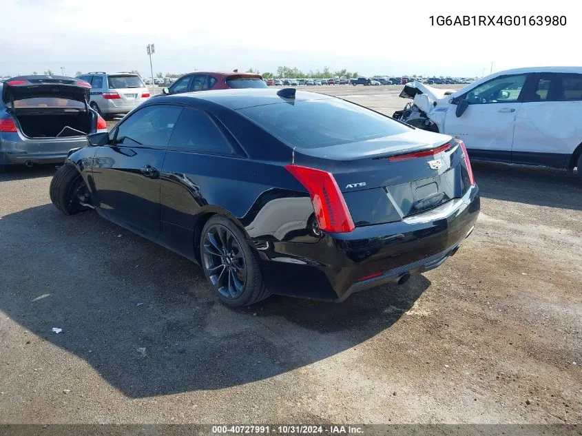 2016 Cadillac Ats Luxury Collection VIN: 1G6AB1RX4G0163980 Lot: 40727991