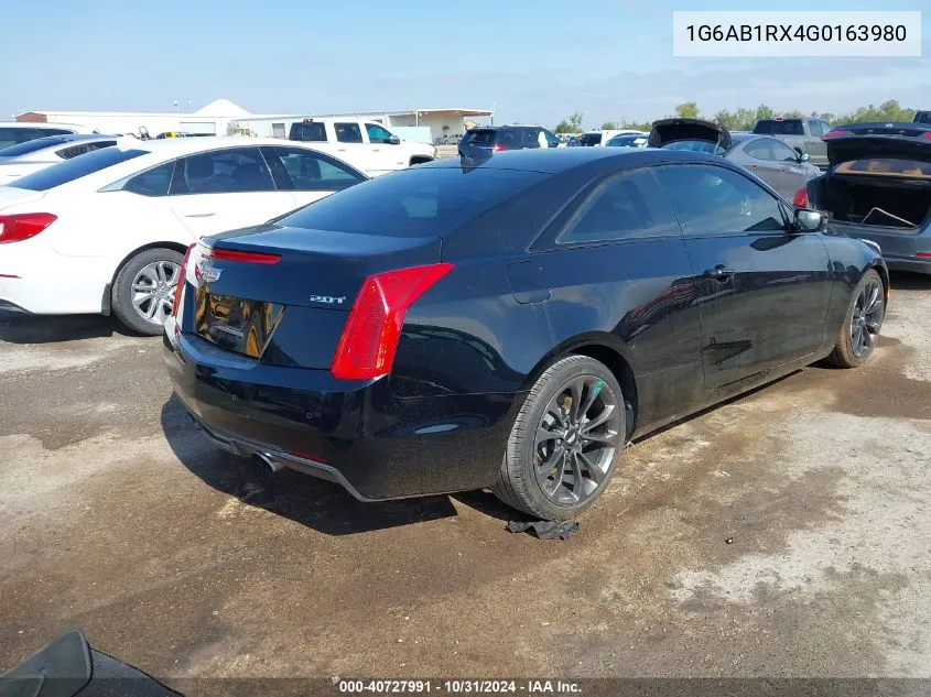 2016 Cadillac Ats Luxury Collection VIN: 1G6AB1RX4G0163980 Lot: 40727991