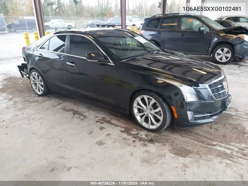 2016 Cadillac Ats Premium Collection VIN: 1G6AE5SXXG0102481 Lot: 40756224