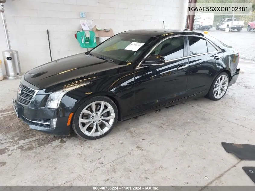 2016 Cadillac Ats Premium Collection VIN: 1G6AE5SXXG0102481 Lot: 40756224