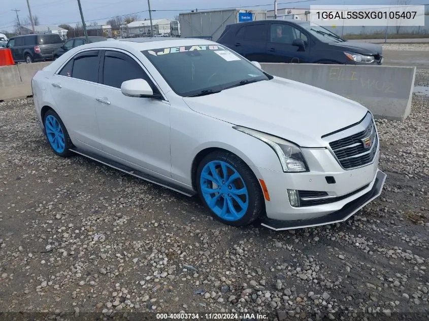 2016 Cadillac Ats Premium Collection VIN: 1G6AL5SSXG0105407 Lot: 40803734