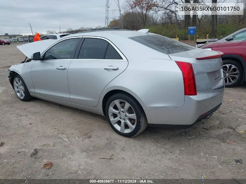 2016 Cadillac Ats Standard VIN: 1G6AG5RX6G0101750 Lot: 40835677