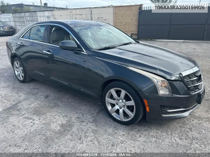 2016 Cadillac Ats VIN: 1G6AA5RA3G0159926 Lot: 40913319