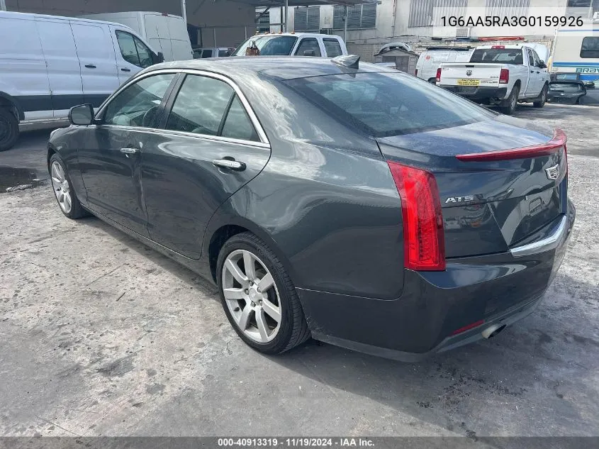 2016 Cadillac Ats VIN: 1G6AA5RA3G0159926 Lot: 40913319