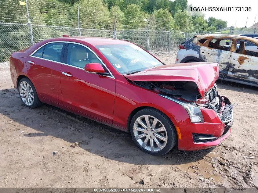 2017 Cadillac Ats Luxury VIN: 1G6AH5SX6H0173136 Lot: 39865200