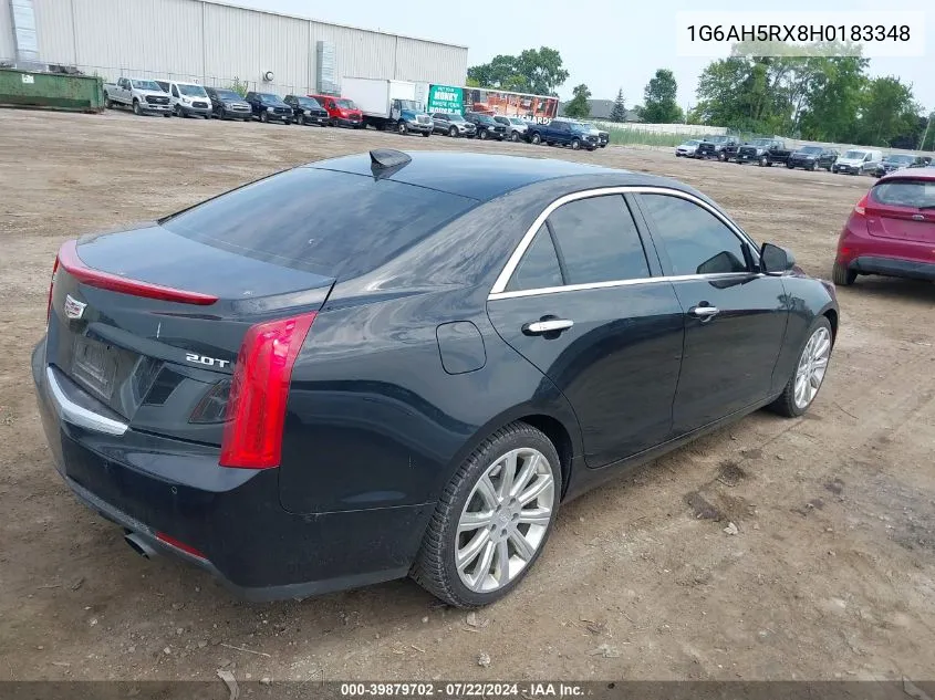 2017 Cadillac Ats Luxury VIN: 1G6AH5RX8H0183348 Lot: 39879702