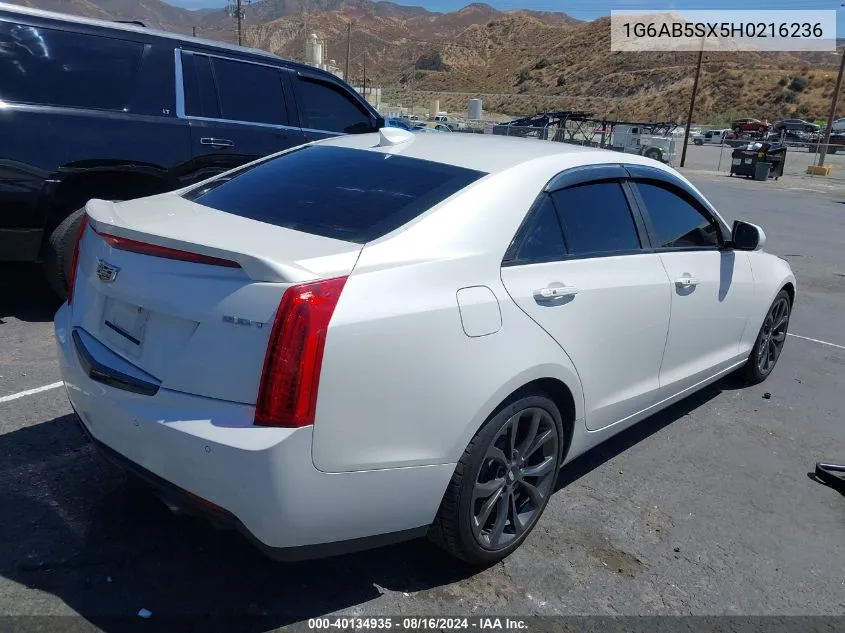 1G6AB5SX5H0216236 2017 Cadillac Ats Luxury