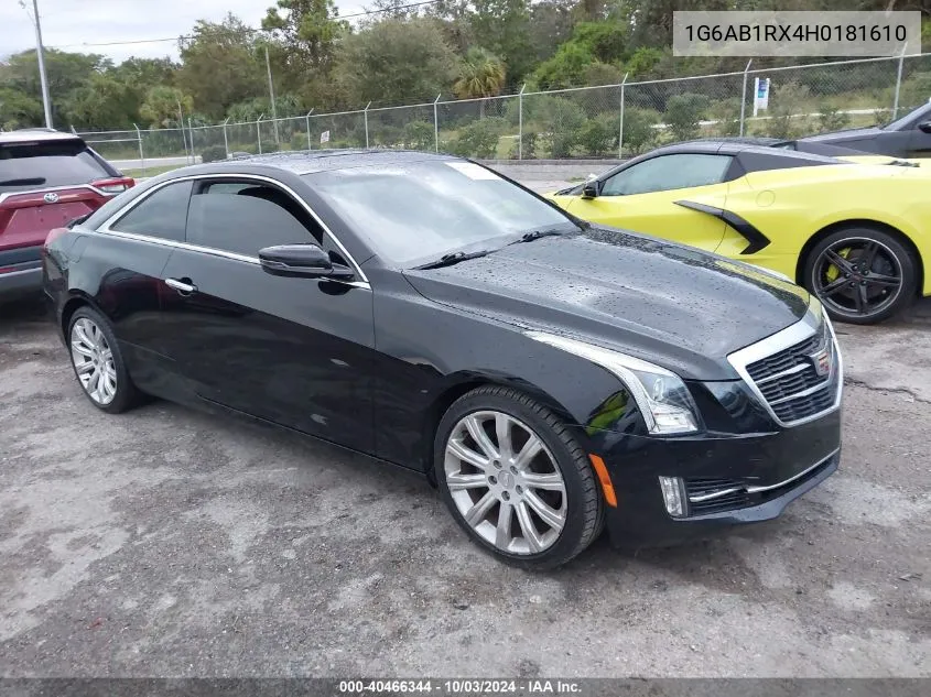 1G6AB1RX4H0181610 2017 Cadillac Ats Luxury