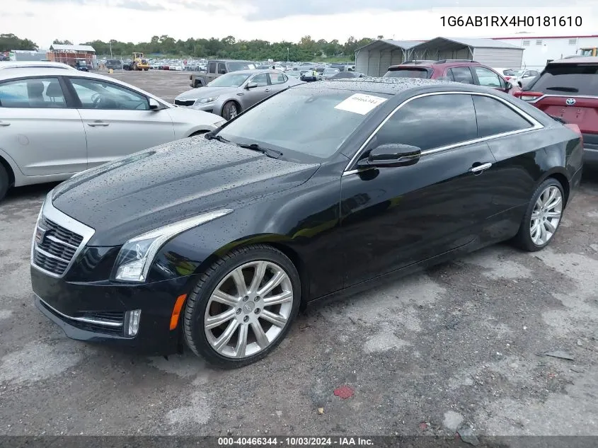 1G6AB1RX4H0181610 2017 Cadillac Ats Luxury